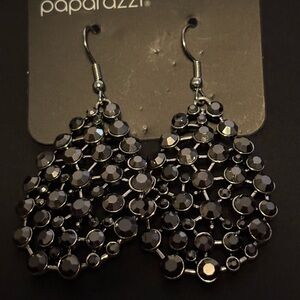 Paparazzi Black Dangle Earrings “Timeless Treasures”